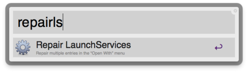 Repair LaunchServices screenshot