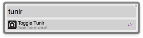 Alfred 2 Workflow: Toggle Tunlr