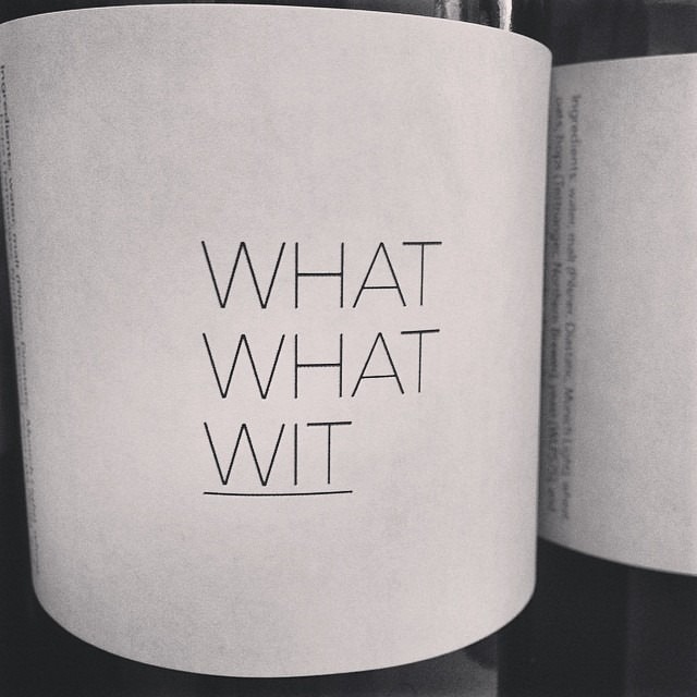 Labelling my What What Wit bottles